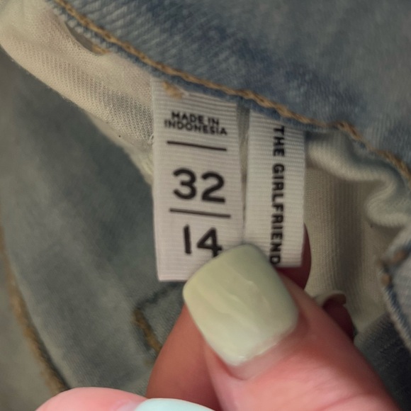 Loft The Girlfriend Light Wash Jeans - women’s size 14/32 - Picture 3 of 10